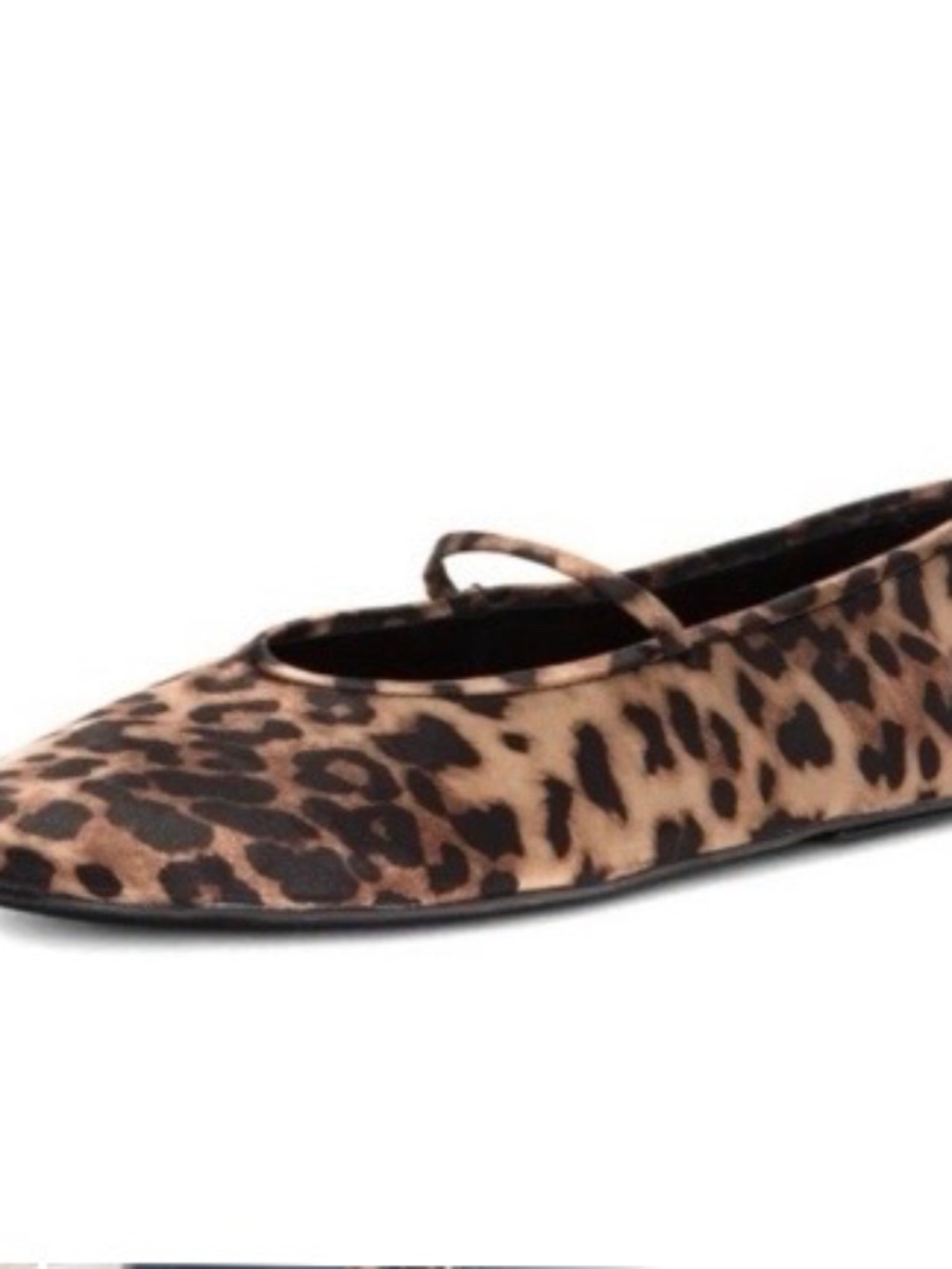 Jeffery Campbell Leopard Satin Ballet Flats